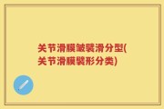 关节滑膜皱襞滑分型(关节滑膜襞形分类)