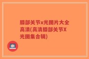 膝部关节x光图片大全高清(高清膝部关节X光图集合辑)