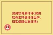 滨州软骨素环评(滨州软骨素环保评估出炉，切实保障生态环境)