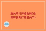 肩关节打开瑜伽砖(瑜伽砖辅助打开肩关节)