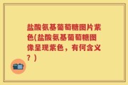 盐酸氨基葡萄糖图片紫色(盐酸氨基葡萄糖图像呈现紫色，有何含义？)