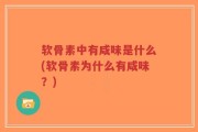 软骨素中有咸味是什么(软骨素为什么有咸味？)