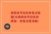 肩膀关节拉伤恢复过程图(从肩膀关节拉伤到康复：恢复过程详解)