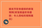 膝关节软骨磨损的修复视频(修复膝盖软骨磨损：令人惊叹的视频展示)