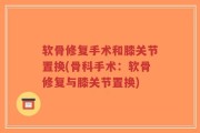 软骨修复手术和膝关节置换(骨科手术：软骨修复与膝关节置换)