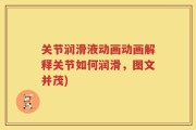 关节润滑液动画动画解释关节如何润滑，图文并茂)
