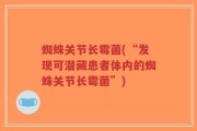 蜘蛛关节长霉菌(“发现可潜藏患者体内的蜘蛛关节长霉菌”)