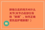脚板凸出的地方叫什么关节(关节凸起部位俗称“脚踝”，如何正确受伤后护理脚踝？)