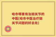 哈市哪里有治腿关节的中医(哈市中医治疗腿关节问题的好去处)
