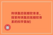 邦琪集团氨糖软骨素_探索邦琪集团氨糖软骨素的科学奥秘)