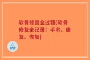 软骨修复全过程(软骨修复全记录：手术、康复、恢复)