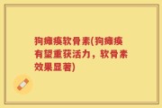 狗瘫痪软骨素(狗瘫痪有望重获活力，软骨素效果显著)