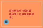 自体肋软骨 修复(重建软骨：自体软骨修复术)