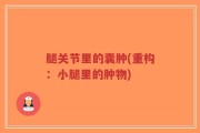 腿关节里的囊肿(重构：小腿里的肿物)