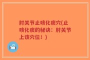 肘关节止咳化痰穴(止咳化痰的秘诀：肘关节上该穴位！)
