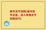 编导关节划圈(编导教学必备，深入掌握关节划圈技巧)