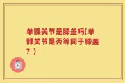 单髁关节是膝盖吗(单髁关节是否等同于膝盖？)