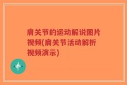 肩关节的运动解说图片视频(肩关节活动解析视频演示)