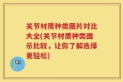 关节材质种类图片对比大全(关节材质种类图示比较，让你了解选择更轻松)