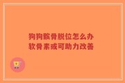 狗狗髌骨脱位怎么办 软骨素或可助力改善