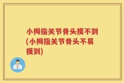 小拇指关节骨头摸不到(小拇指关节骨头不易摸到)