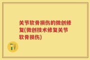 关节软骨损伤的微创修复(微创技术修复关节软骨损伤)