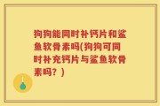 狗狗能同时补钙片和鲨鱼软骨素吗(狗狗可同时补充钙片与鲨鱼软骨素吗？)