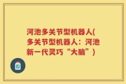 河池多关节型机器人(多关节型机器人：河池新一代灵巧“大脑”)