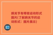 腕关节有哪些运动形式图片(了解腕关节的运动形式：图片展示)