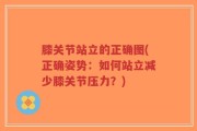 膝关节站立的正确图(正确姿势：如何站立减少膝关节压力？)