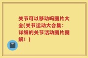 关节可以移动吗图片大全(关节运动大合集：详细的关节活动图片图解！)