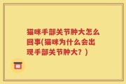 猫咪手部关节肿大怎么回事(猫咪为什么会出现手部关节肿大？)