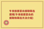 牛骨胶原蛋白提取筛选原理(牛骨胶原蛋白的提取和筛选方法介绍)