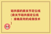 磁共振的肩关节定位线(肩关节磁共振定位线：准确高效的成像技术)