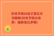 肘关节脱臼自己复位方法图解(肘关节脱臼自救：图解复位步骤)