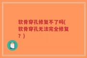 软骨穿孔修复不了吗(软骨穿孔无法完全修复？)