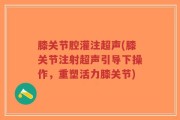 膝关节腔灌注超声(膝关节注射超声引导下操作，重塑活力膝关节)