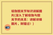 瑜伽髋关节知识讲解图片(深入了解瑜伽与髋关节的关系：讲解详细图片，别错过！)