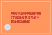 踝关节活动中医解释图(了解踝关节活动的中医角度及图示)