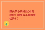 踝关节小的好处(小而稳健：踝关节小有哪些优势？)