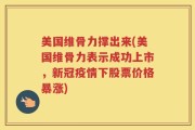 美国维骨力撑出来(美国维骨力表示成功上市，新冠疫情下股票价格暴涨)