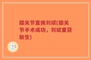 膝关节置换刘斌(膝关节手术成功，刘斌重获新生)
