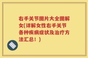 右手关节图片大全图解女(详解女性右手关节各种疾病症状及治疗方法汇总！)
