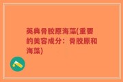 英典骨胶原海藻(重要的美容成分：骨胶原和海藻)