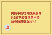 狗能不能吃骨胶原蛋白片(能不能在狗粮中添加骨胶原蛋白片？)