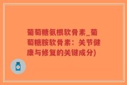 葡萄糖氨根软骨素_葡萄糖胺软骨素：关节健康与修复的关键成分)