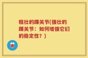 粗壮的踝关节(强壮的踝关节：如何增强它们的稳定性？)