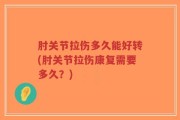 肘关节拉伤多久能好转(肘关节拉伤康复需要多久？)