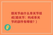 膝关节由什么骨关节组成(膝关节：构成骨关节的部件有哪些？)
