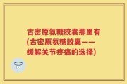 古密原氨糖胶囊那里有(古密原氨糖胶囊——缓解关节疼痛的选择)